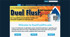 Desktop Screenshot of dualflushpro.com