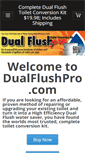 Mobile Screenshot of dualflushpro.com